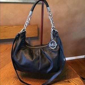 Michael Kors Black Leather Bag